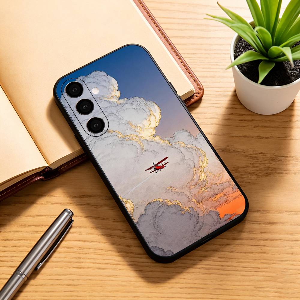 Anime Red Pig Cool Phone Case Black Silicone Soft For Samsung Galaxy A73,A72,A71,A70,A53,A52,A51
