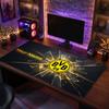Tappetino per Mouse Grande Personalizzato Borussia Dortmund, Stampa Testo Nome Personalizzato, Tappetino da Scrivania Antiscivolo con Logo Calcio, Regalo per Gamer