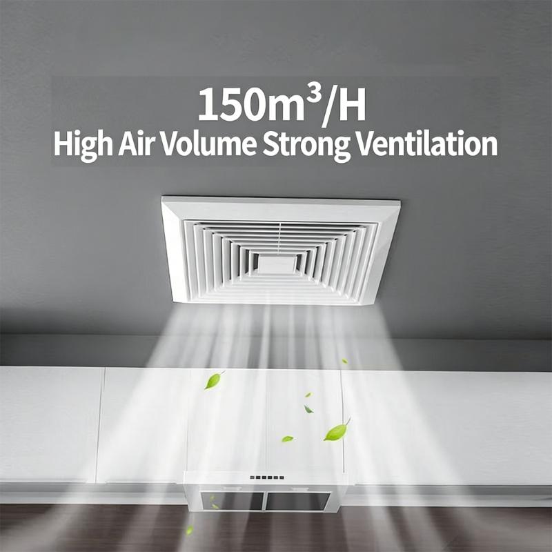 8 Size Bathroom Ventilation Fan Peaceful Operation 150m³ H Capacity Ideal For Bathroom And Garage