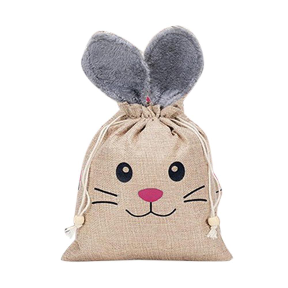 

Многофункциональная сумка с кроличьими ушками на Пасху 2025 года, карман для пасхального набора, украшение для свадьбы, дня рождения