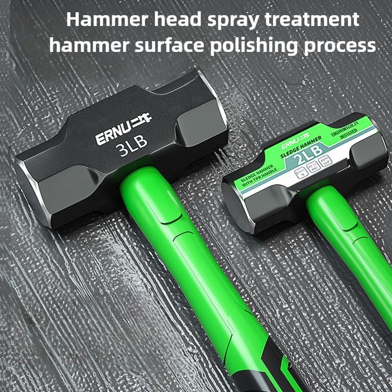 2LB-12LB Sledge Hammer Heavy Duty Octagonal Hammer Multi-functional Construction Wall Remover Hammers High Carbon Steel Tools