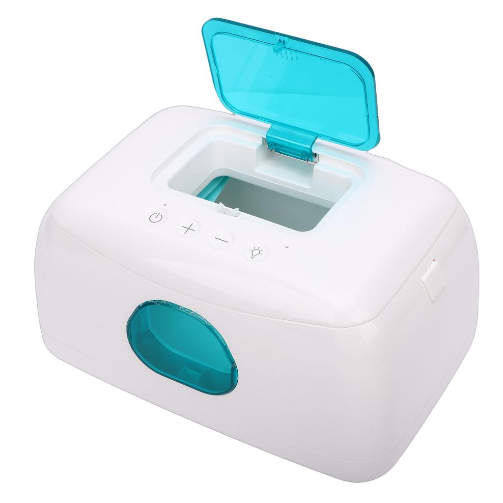 Infant Wipe Warmer USB Powered Wet Wipes Dispenser with Night Light Viewable Window Large Capacity
