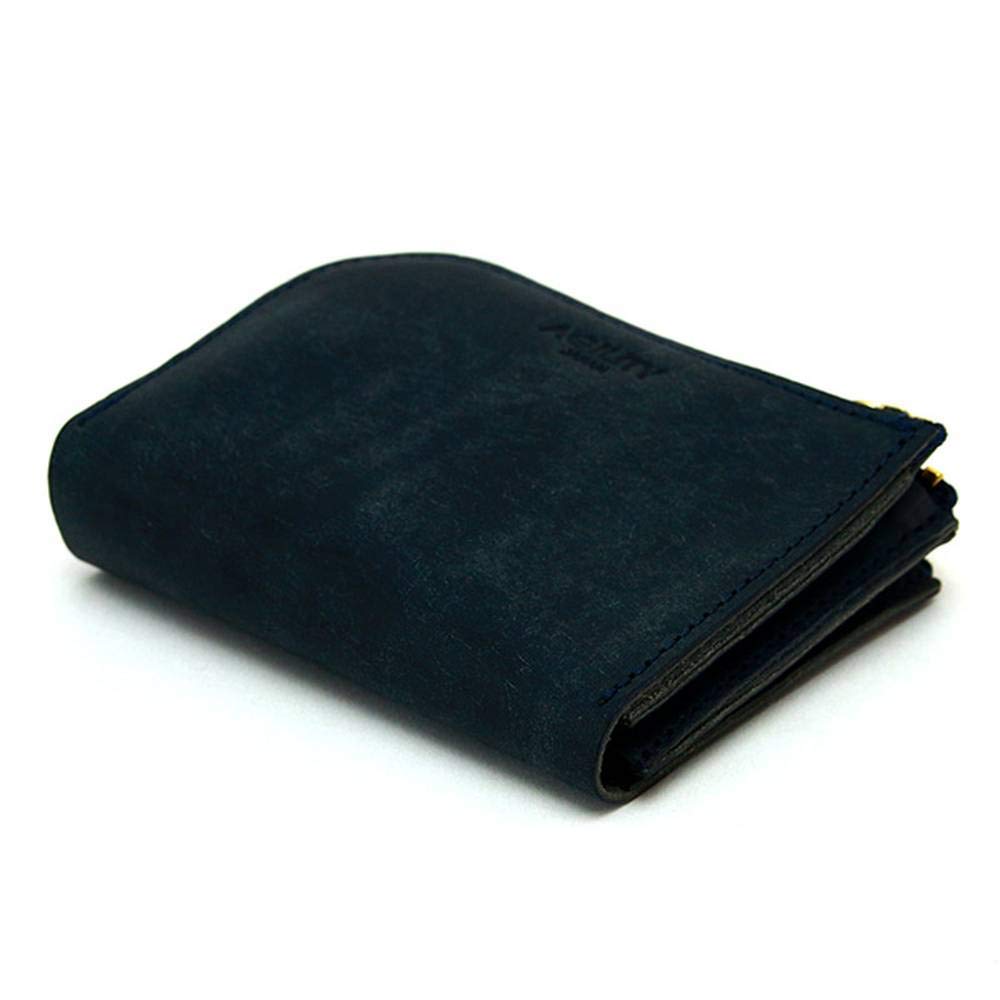 AGILITY affa "Pair" Coin Case, Card Case, Double Zipper, L-Shaped Zipper, Key Ring, Leather