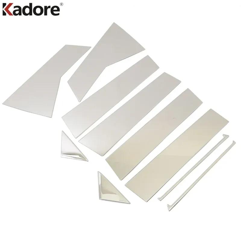 For Mazda CX5 CX-5 2017-    2024 Steel Car Window Center Pillar Cover Trims B C Pillars Post Strip Accessories
