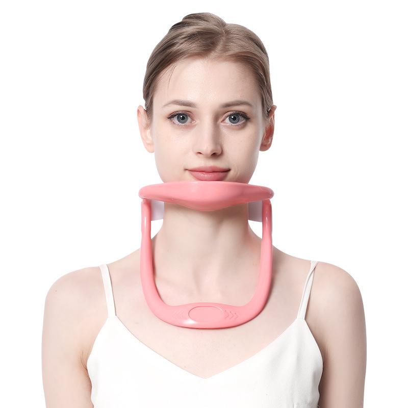 Neck Brace Traction Device for Cervical Spine Support and Forward Head Posture Correction