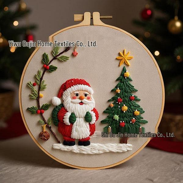 2025 Handgemachtes Weihnachtsstickerei DIY-Set - Englische Anleitung