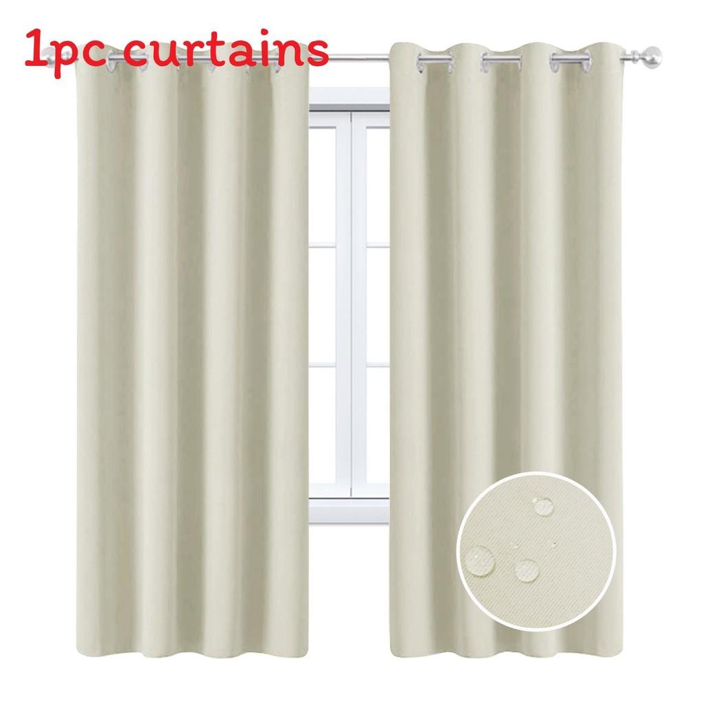 Solid Color Curtains With Insulation And Shading Design For Daily Household Use
