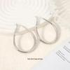 Minimalist High-End Water Drop Hoop Earrings: Elegant Light Luxury Jewelry for Everyday Wear