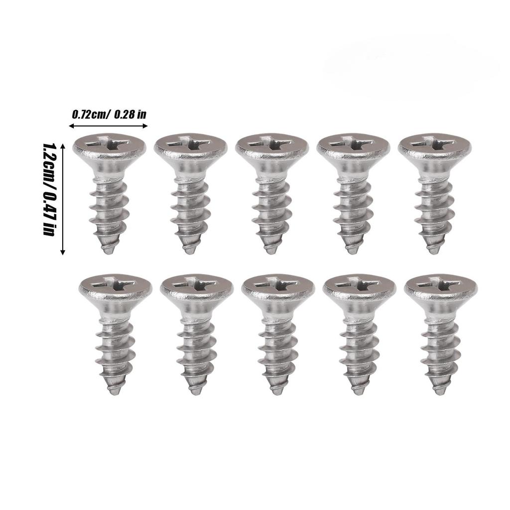 Stainless Steel Countersunk Head Screw Cross Flat Head Self Tapping Screw Plasterboard Wood Screw Repair Fastener Assortment Kit