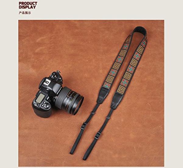 CS130 Embroidered Series Universal Cotton Camera Strap CAM8482 Cam-in