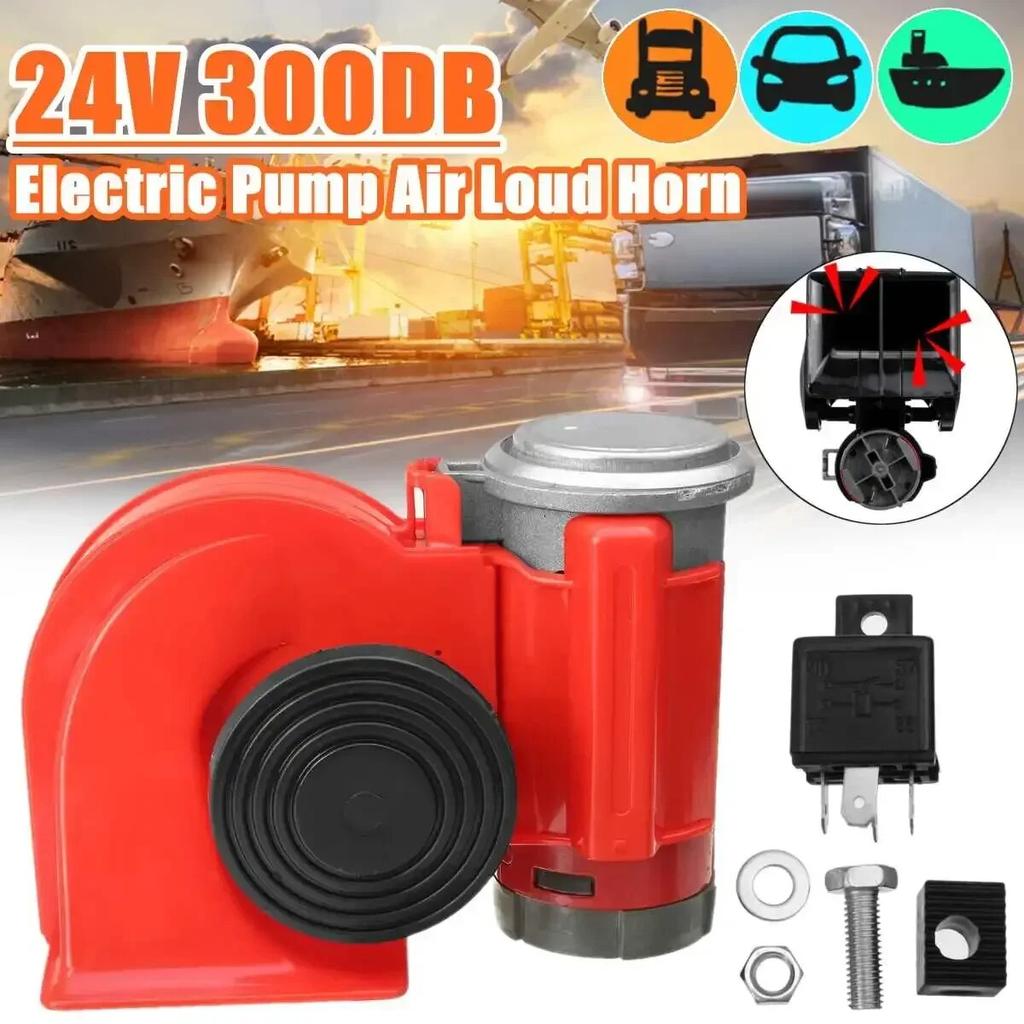 Motorcycle 12V 139DB Waterproof Loud Electronic Snail Ultra Compact Dual Air Horn Fit for Car Vehicle Yacht Boat SUV Bike Buses
