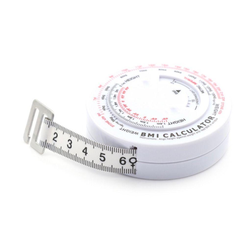 Automatic Telescopic BMI Tape Measure Soft Sewing Accessories Sewing Ruler Physical Health Management Round Waist Tape Measure