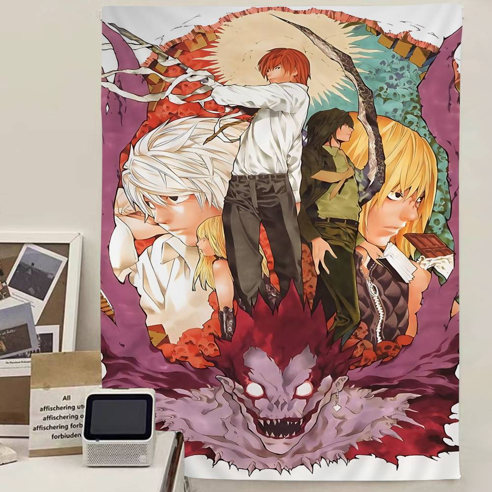 Hot Anime Death Note Hanging Bohemian Tapestry Bohemian Wall Tapestries Mandala Cheap Hippie Wall Hanging
