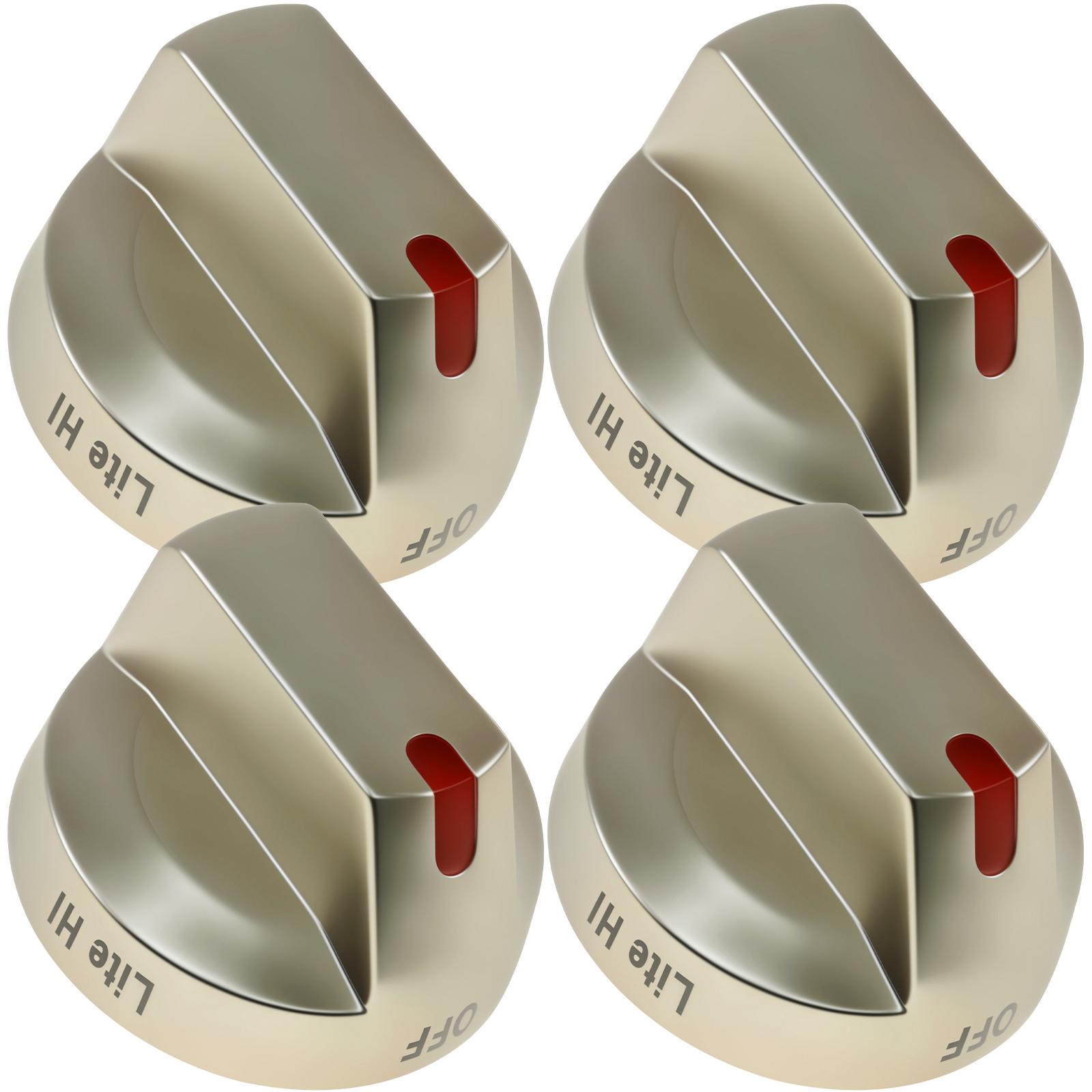 

4 шт. ручки управления плитой из нержавеющей стали универсальная сменная кнопка переключателя управления газовой плиты ручка для кухонных плит