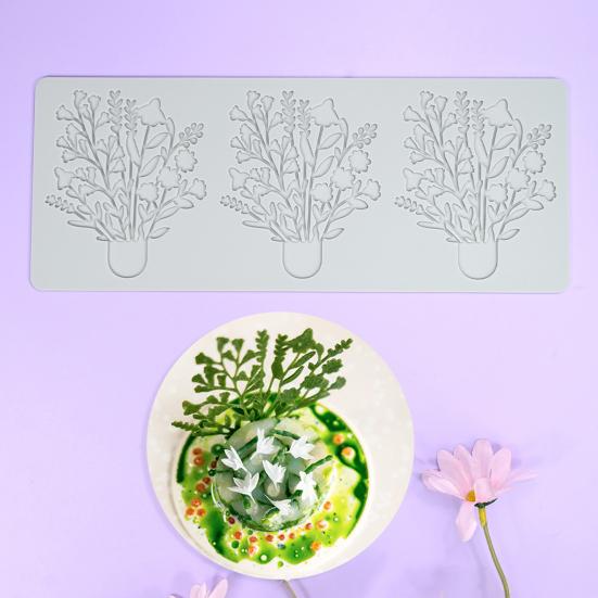 Baking Printing Mold Flexible Multi-Grid Non-Stick Heat Resistant Food Grade Silicone Cake Decorating Mold Kitchen Baking Accessory