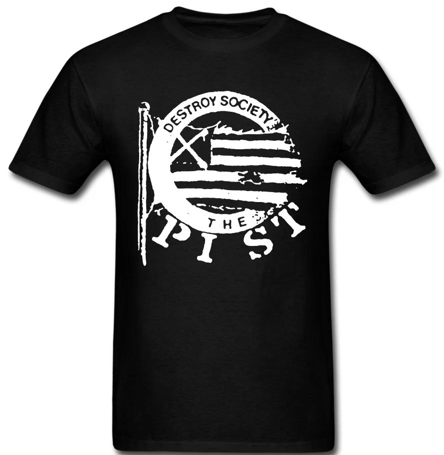 Destroy Society THE PIST T shirt band Hardcore anarcho Punk Rock S