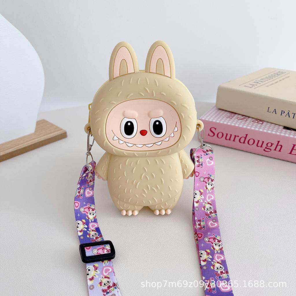 Portofel pentru copii Labubu geantă de umăr pentru studenți geantă de mână geantă pentru copii geantă pentru copii din silicon portofel