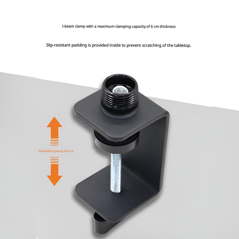 Factory Supply Metal Microphone Arm Stand-Adjustable Microphone Boom Arm Stand Bracket Holder Clip for Live Broadcasting