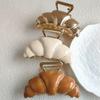 Shark Clip Cute Bread Hair Claw Hair Clip Metal Shark Clip Croissant  Hair Grab  Travel
