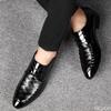 Large Size Men's Leather Shoes Casual Business Dress Shoes Versatile Comfort Wedding Loafers High Quality Lace Up Male Footwear