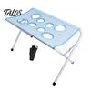 Small Dog Grooming Tool Pet Table with Foldable Stand, Adjustable Strap, Cat Hammock, 8-Hole Care Supplies Washing Station for Bathing, Nail Trimming