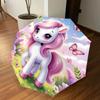 1PC Unicorn Fantasy Umbrella-8-Rib Reinforced Portable Folding Travel Suitable for All Seasons Outdoor Daily Use-J320