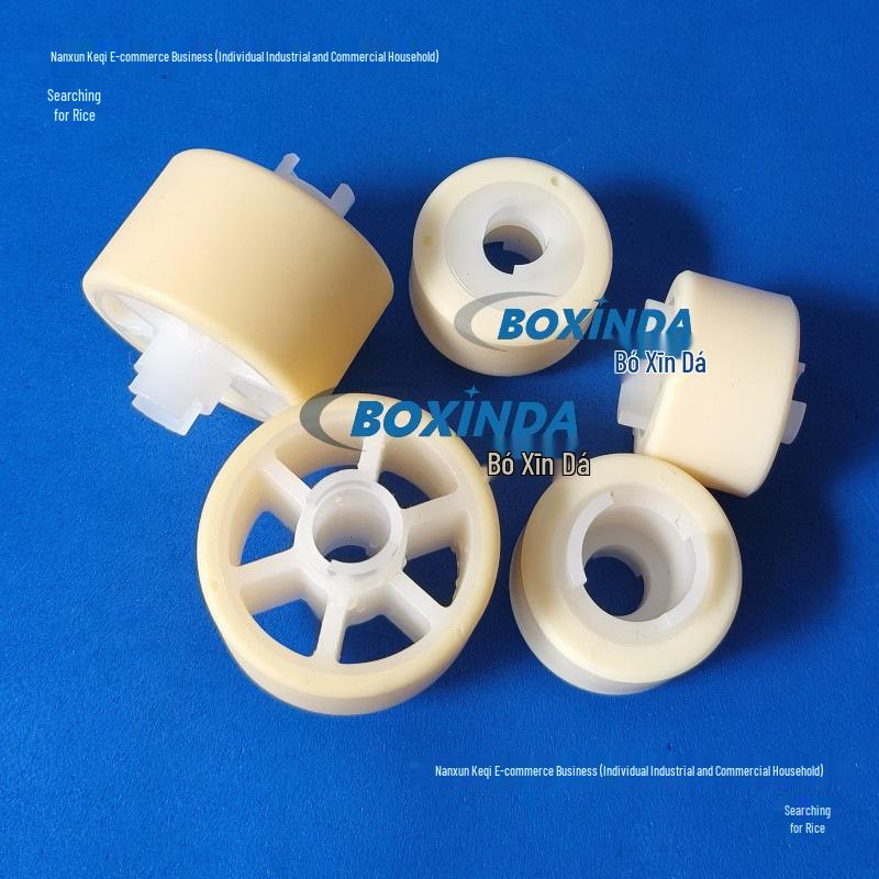 Wide-edge Rubber-coated Wheel Piece: Smooth and Soft Rubber Roller, Acid and Alkali Resistant, Corrosion Resistant (22/30/32/40 Sizes).