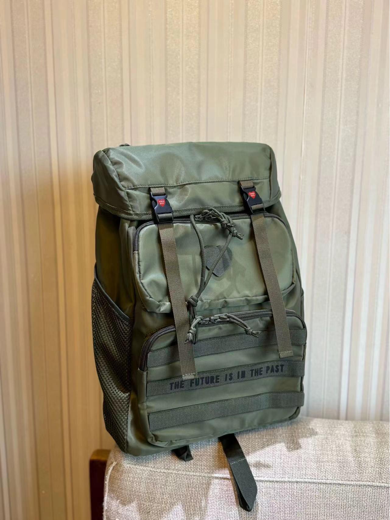 Рюкзак дорожный многокарманный в военном стиле от Human Workwear 30x43x15 cm армия зеленый