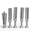 Metal Expansion Tubes Screw Hollow Walls Drywall Anchors Bolt Kit Serrated Self Tapping Screws Fixing Fasteners Drilling Plugs