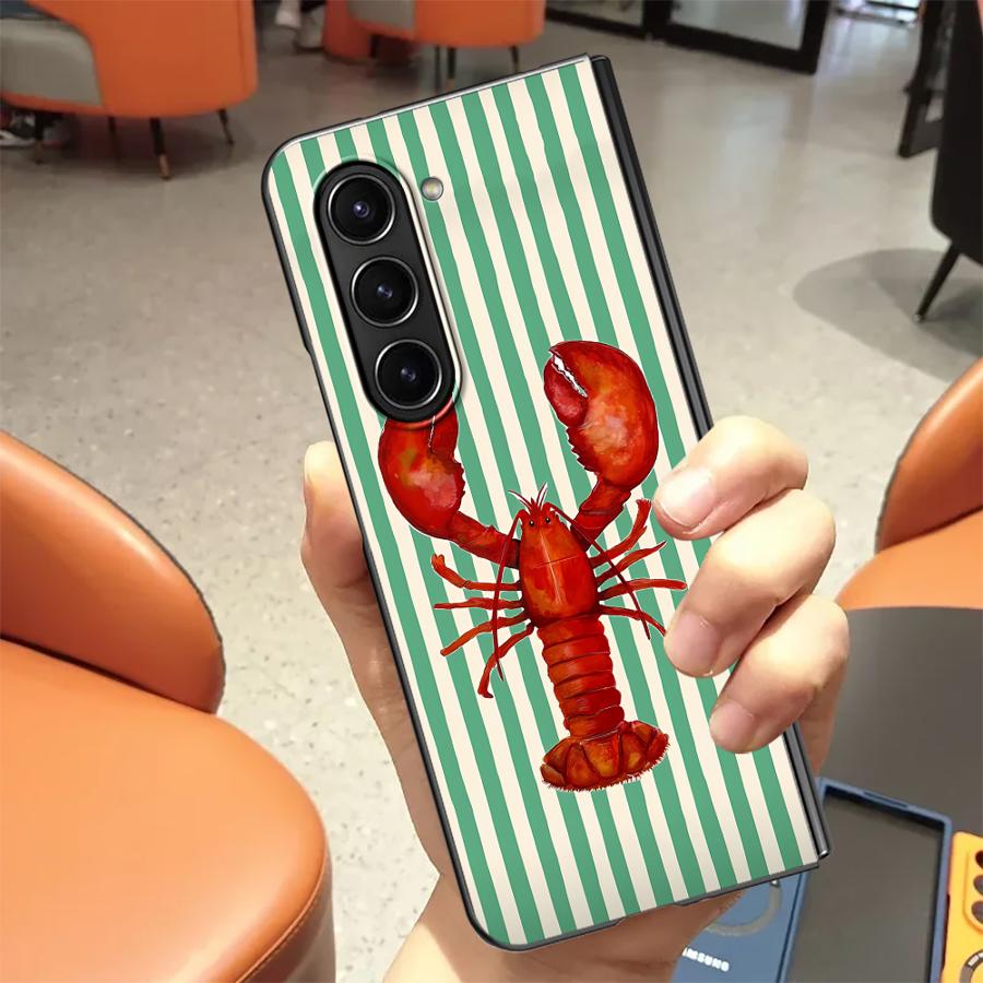 

Ocean Life Theme Striped Case for Samsung Galaxy ZFold7 ZFold3 ZFold4 Z Fold 7 6 5 4 3 ZFold6 ZFold5 Back Phone Cover Galaxy Z Fold7