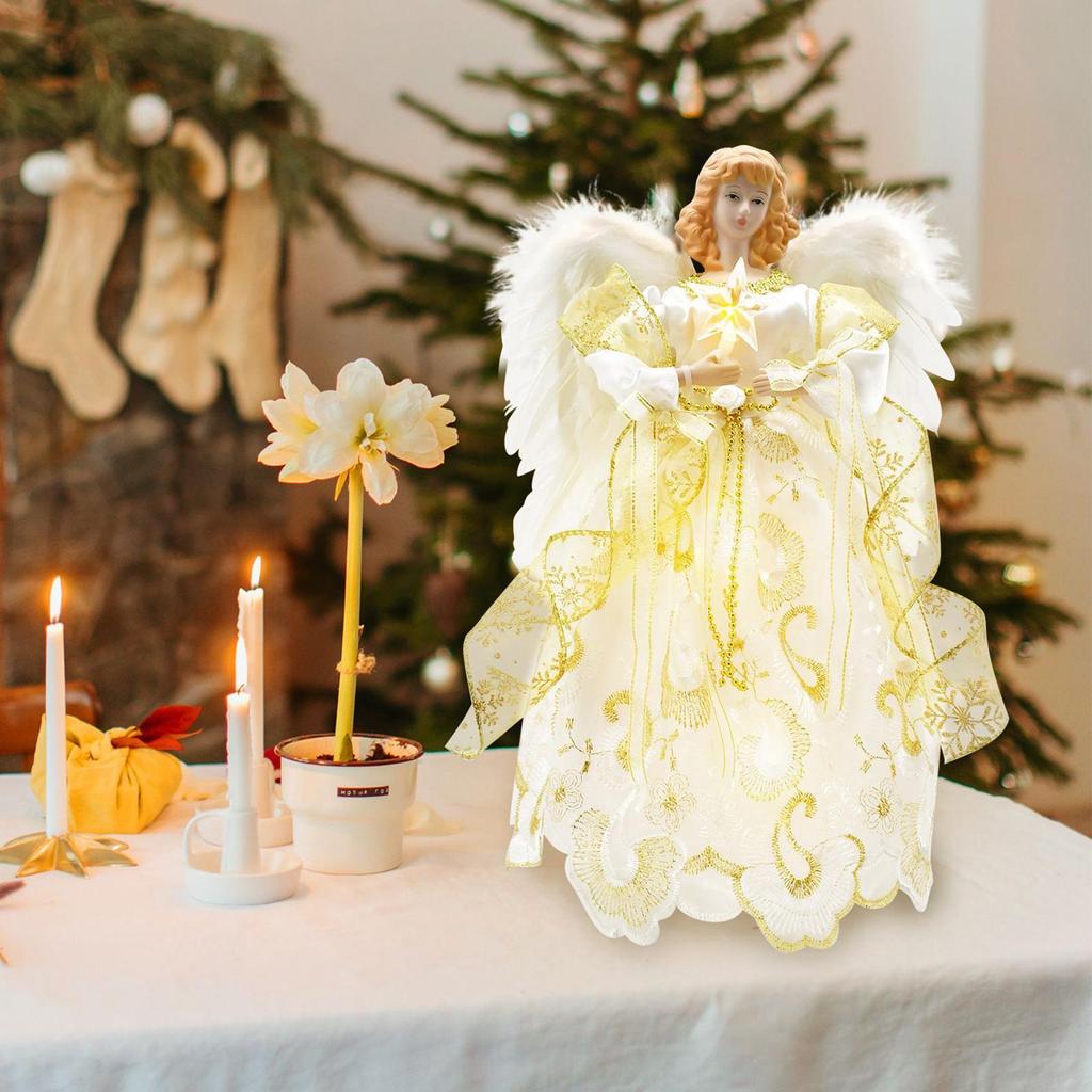 Weihnachtsbaum Engel Dekoration 3D Festlicher Mittelpunkt Weihnachtsbaum Spitze Engel Figur Für Küche Schlafzimmer Wohnzimmer Wohnung Studentenwohnheim