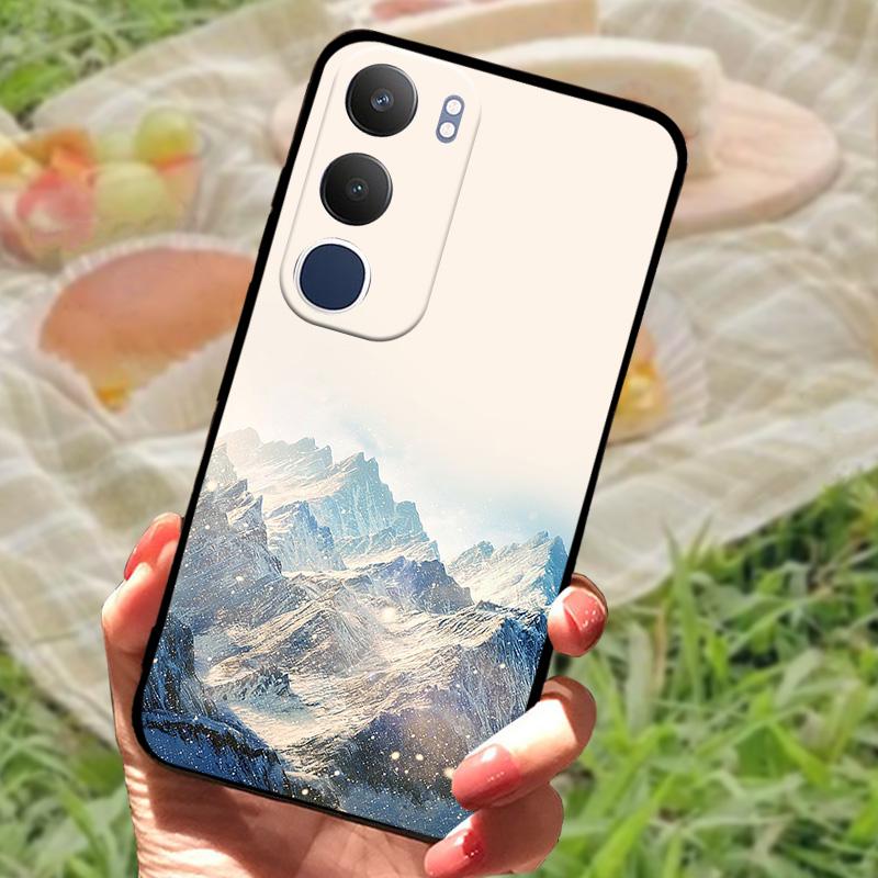 For Vivo Y19s Case V2419 New Fashion Color Painted Silicone Phone Cover For VIVO Y19S 4G Shockproof Protective Coque Bumper