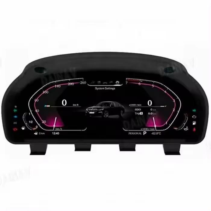 BMW X6 E71 Full LCD Instrument Panel Speedometer & Odometer with Water Temp Gauge Modification