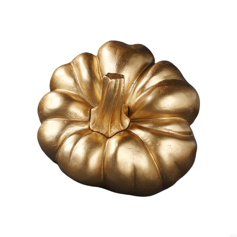 Gold Pumpkin Autumn Decors Decorative Pumpkin for Halloween Thanksgiving Table Centerpieces Mantles Bowl Party Wedding HX6C