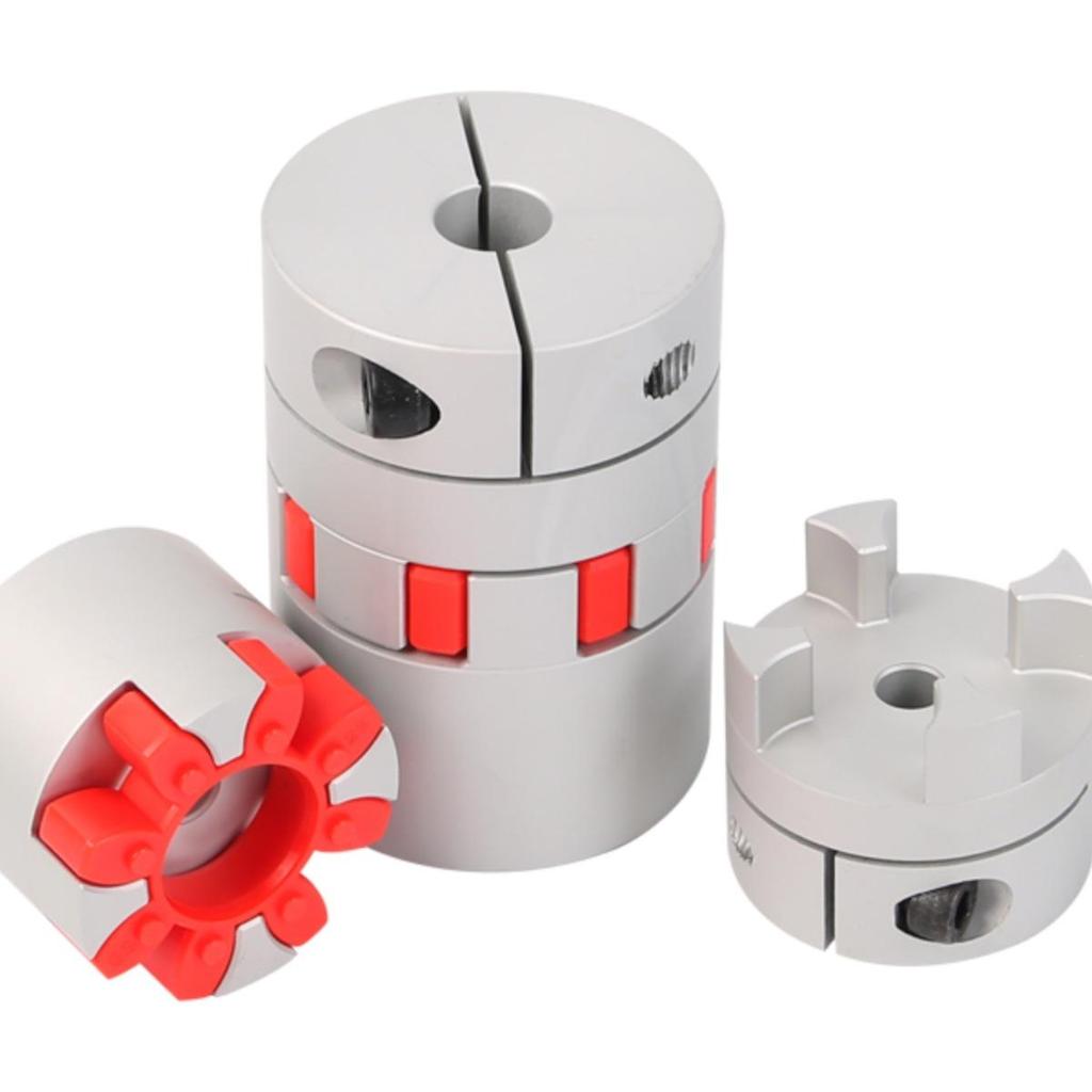 High Torque Plum Blossom Elastic Coupling for Servo Motors, Jaw Type Connector, Lead Screw, 30/40/55/65 mm