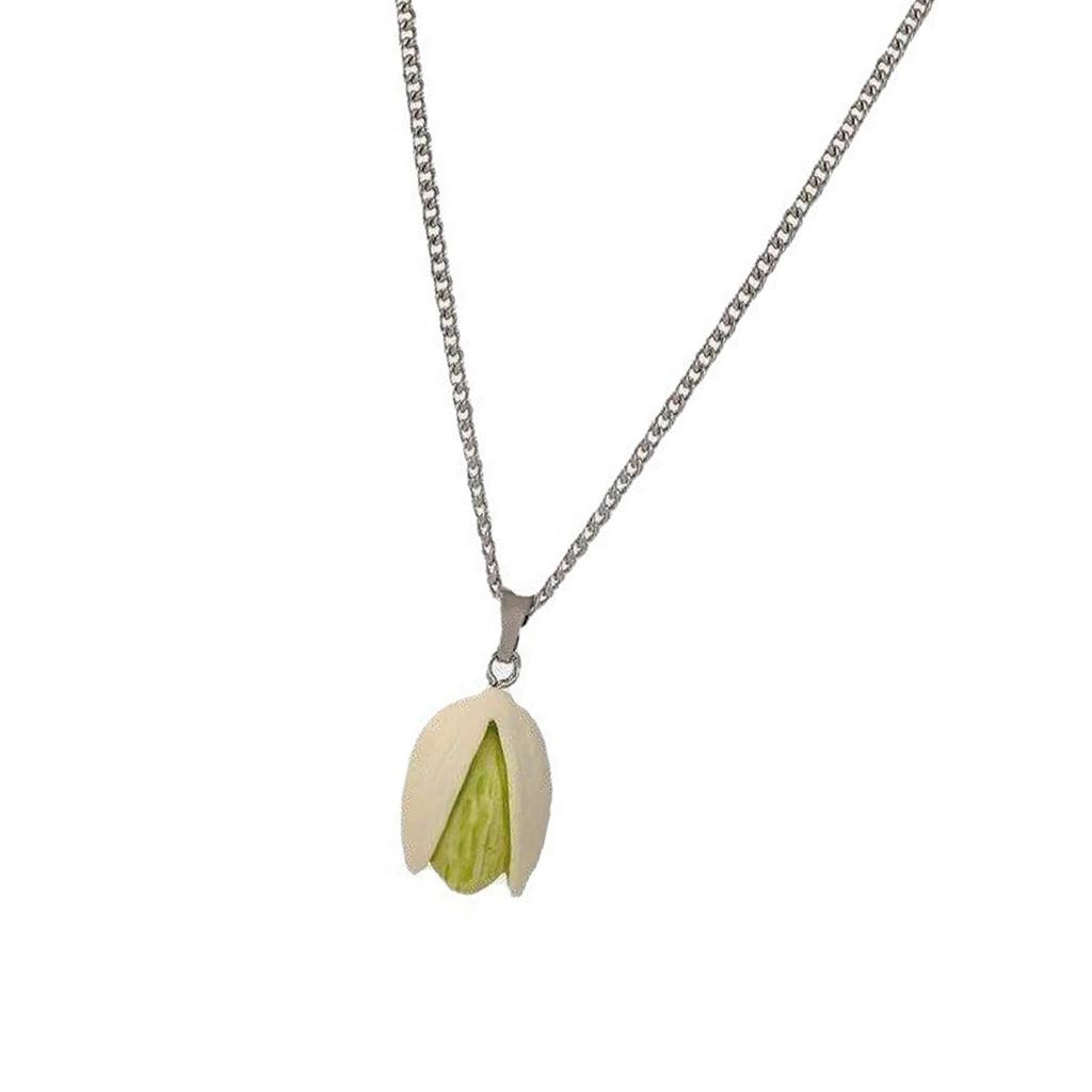 Unique Pistachioes Necklace Creative Designs Symbolizing Love and Individuality for Couples and Trendsetters Wear