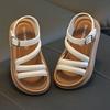 Children's Girls' Sandals Open-Toe Elegant Summer New Fashion Korean Style Princess Student Cute Versatile Stylish Sandals
