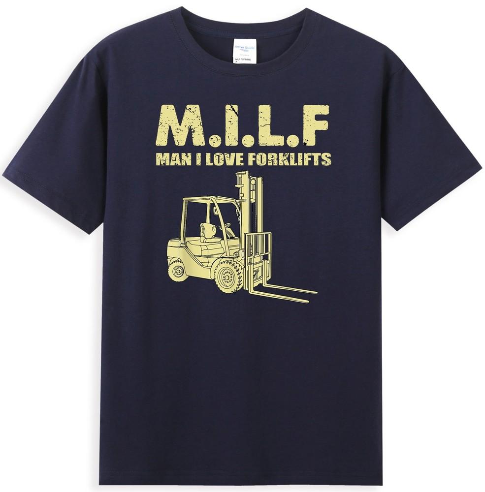 Milf Unisex I Love Forklifts Funny Quote Unisexs TShirt S