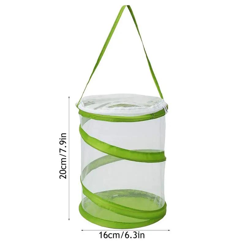 Colorful Butterfly Habitat Cage Terrarium Pop-up Clear Mesh Enclosure Butterfly Cage for Caterpillars Butterfly Habitat