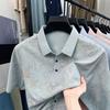 Polo Masculino Gelo Estampado Manga Curta Moda Verão Casual Camiseta