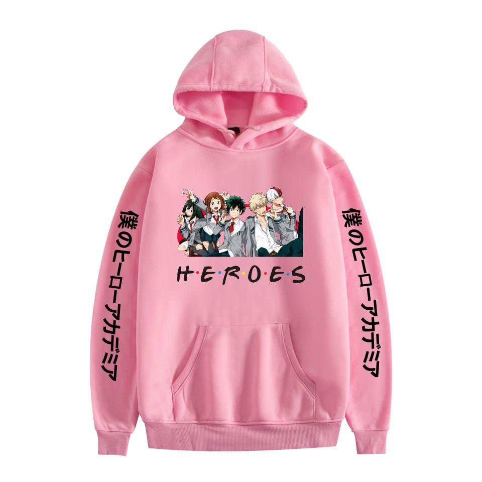 Japanese College Sweater, Hooded Pullover, Animation Print Casual Hooded Sweater For Men And Women