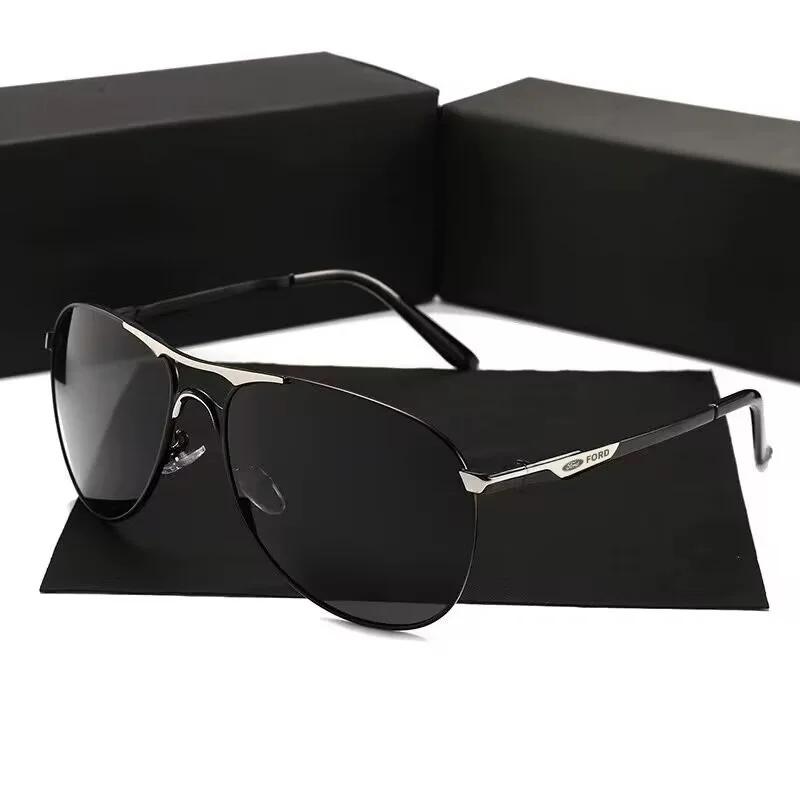 Car Sticker Men's Polarized Sunglasses Men Women Driving Pilot Vintage Sun Glasses For Ford Fiesta Fusion Mondeo Mustang Ranger