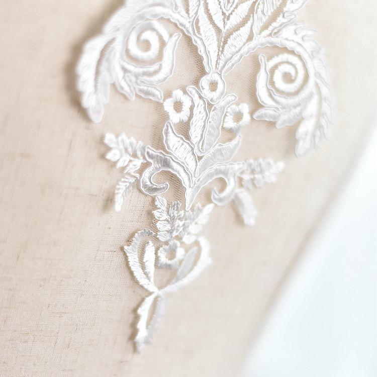 Wedding Dress Handmade Diy Flower Material Embroidered Lace