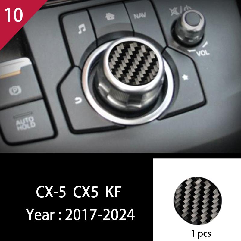 

For Mazda CX-5 CX5 KF 2017 2018 2019-2024 Carbon Fiber Interior Auto Gear Shift Panel Cover Frame Trim Sticker Car Accessories