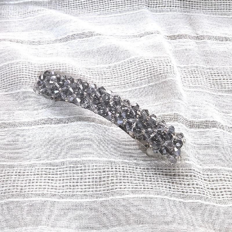 

3pcs Korean Elegant Hairpins Grips Crystal Rhinestone Barrettes Clips for Women Girls Hair Accessories 1pc сірий