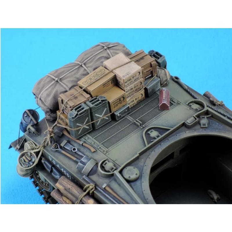 1/35 Živicové modelové súpravy Americký tank Sherman 'Furious' Živicová modifikácia (bez nádrže) Nezmontované Nenafarbené