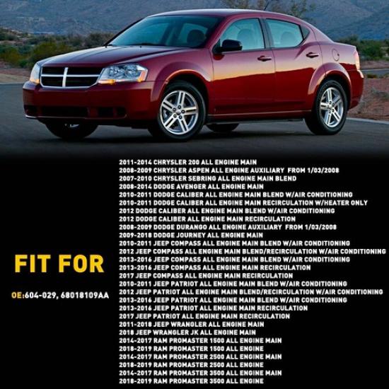 HVAC Heater Blend Door Actuator Right For Jeep 2011-2016 2012 2013 Wrangler (JK)