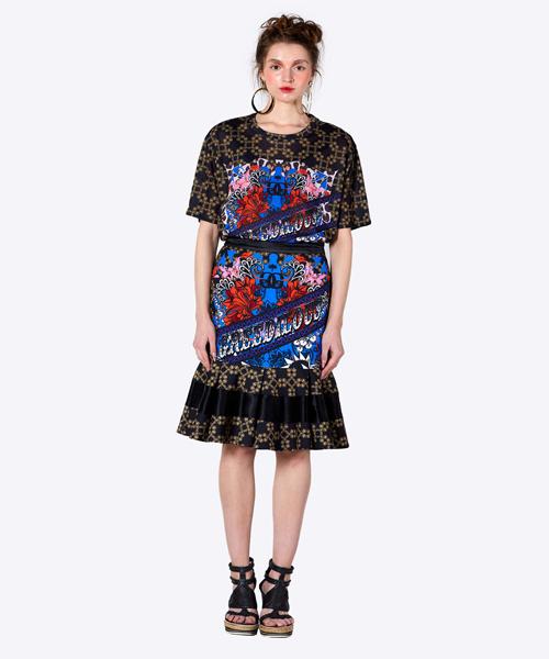 Greedius Geometric T-Shirt Black/34 (Xs)