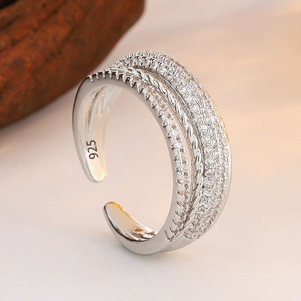 925 Silver Rings for Women Couple Minimalist Handmade Simple Blue Stone Star Ring Party Jewelry Gift Prevent Allergy
