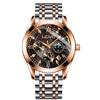 WOVE Trendy Men's Quartz Multifunctional Luminous Steel Band Wristwatch